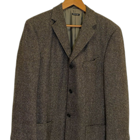 VESTIMENTA Barneys - 3 Button Wool Tweed Sport Coat Jacket - IT-EU 50 R/US 40 R - Picture 8 of 10
